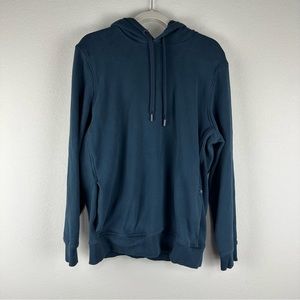 Mack Weldon Total Eclipse Blue Ace Pullover Hooded Sweatshirt Size Large